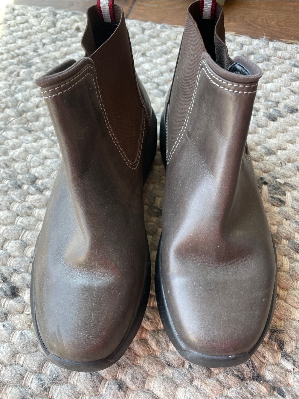 MBT Women's Brown Leather Chelsea Ankle Boots